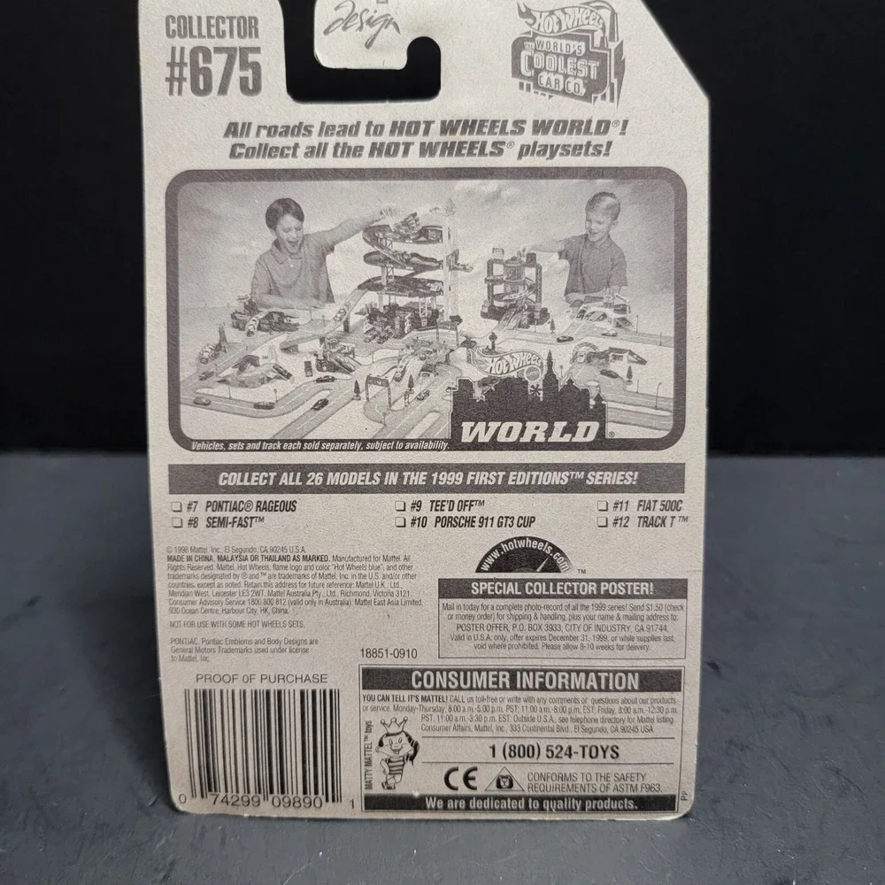 Hot Wheels Pontiac Rageous 1999 First Editions 7 of 26